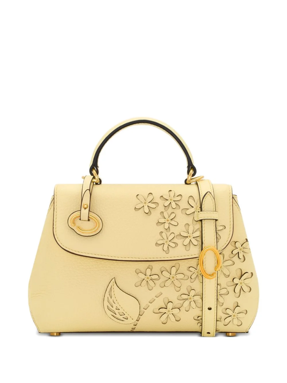 mini Poppy floral-appliqué tote bag - 1