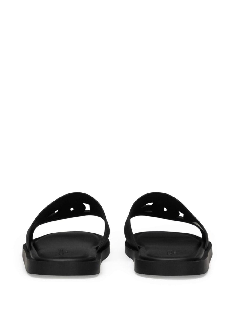 logo-embossed open-toe slides - 3