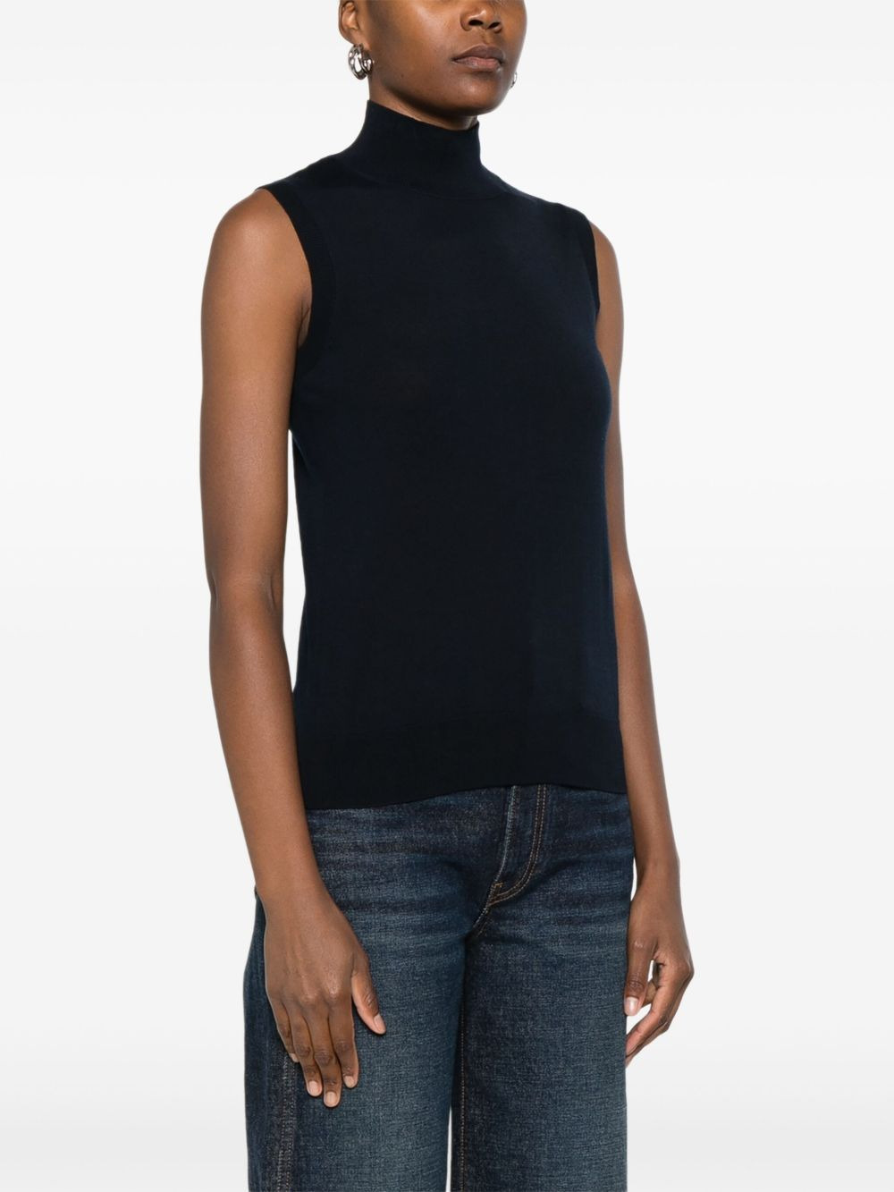 high-neck sleeveless top - 3