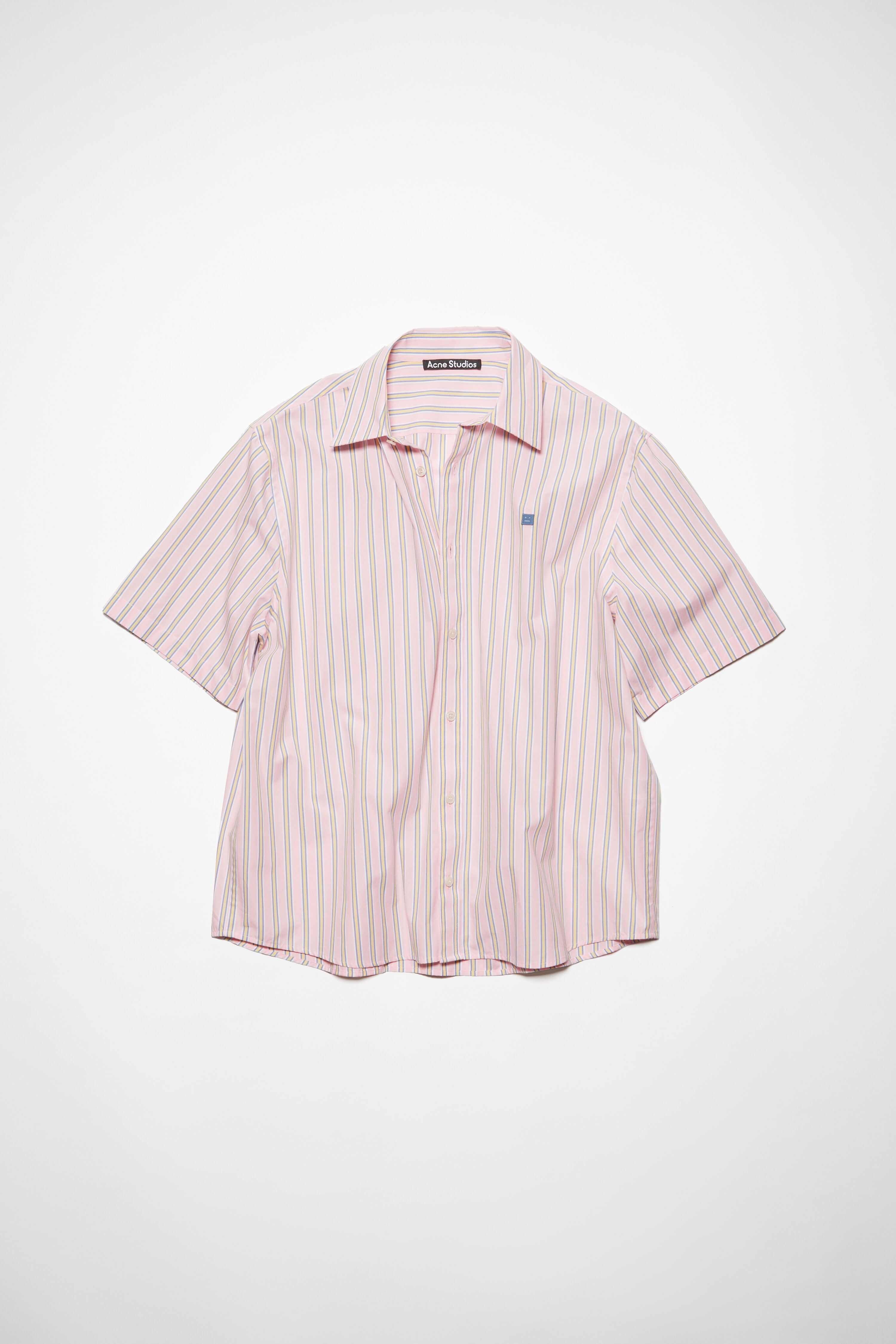 Stripe button-up shirt - Pink/yellow - 6