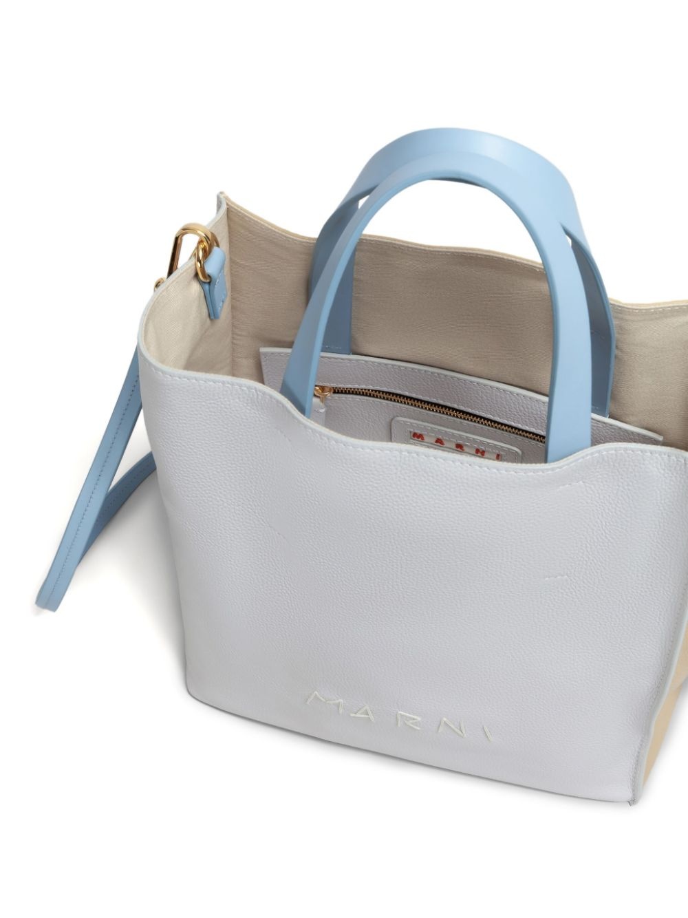 contrasting tote bag - 4