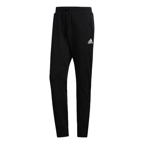 adidas Sports Casual Fleece Basketball Trousers Men's Black EC6235 - 1