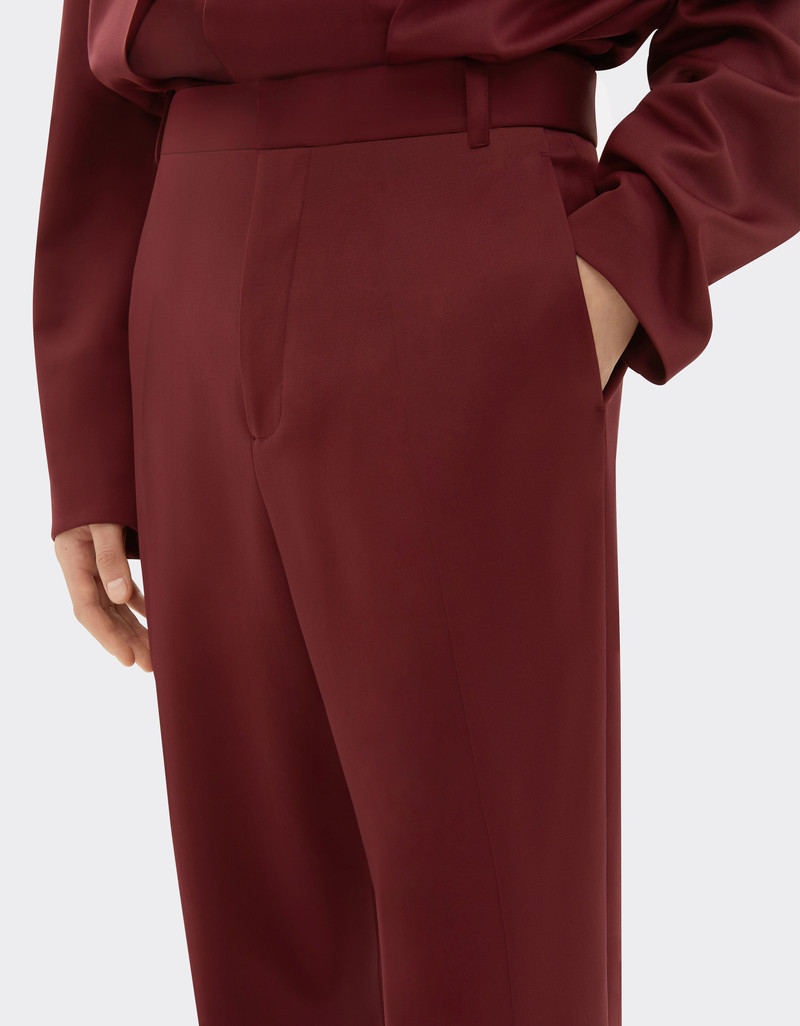 Wool satin trousers 5