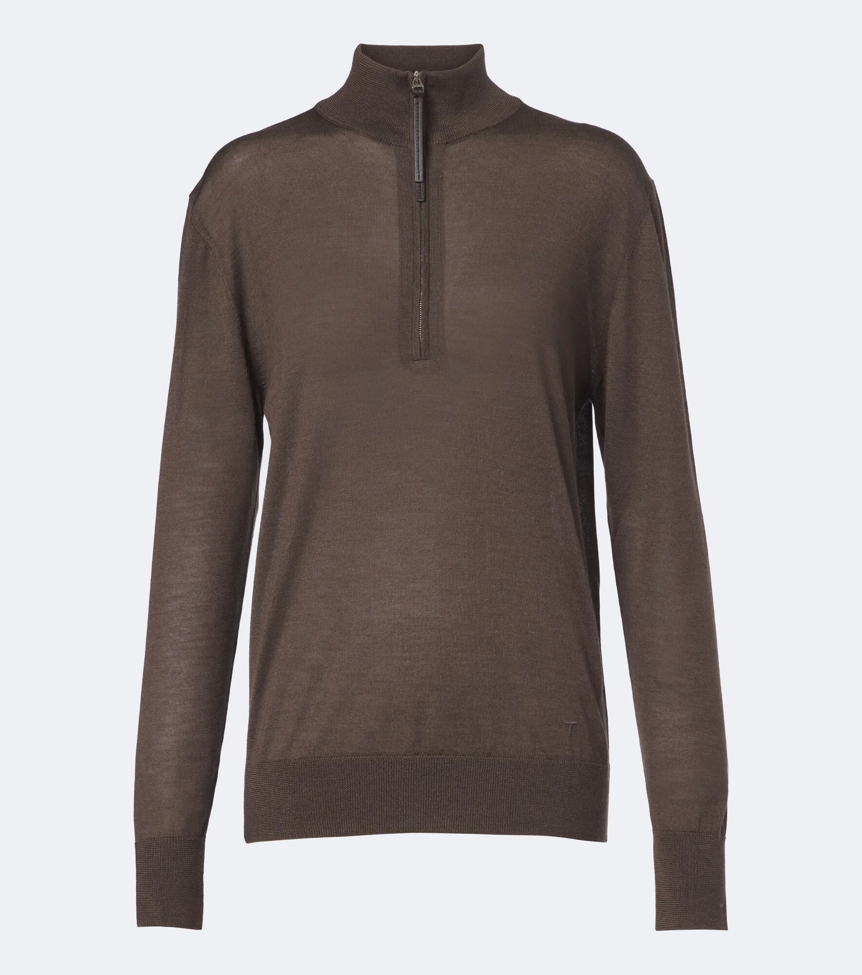 Cashmere and silk half-zip sweater - 1