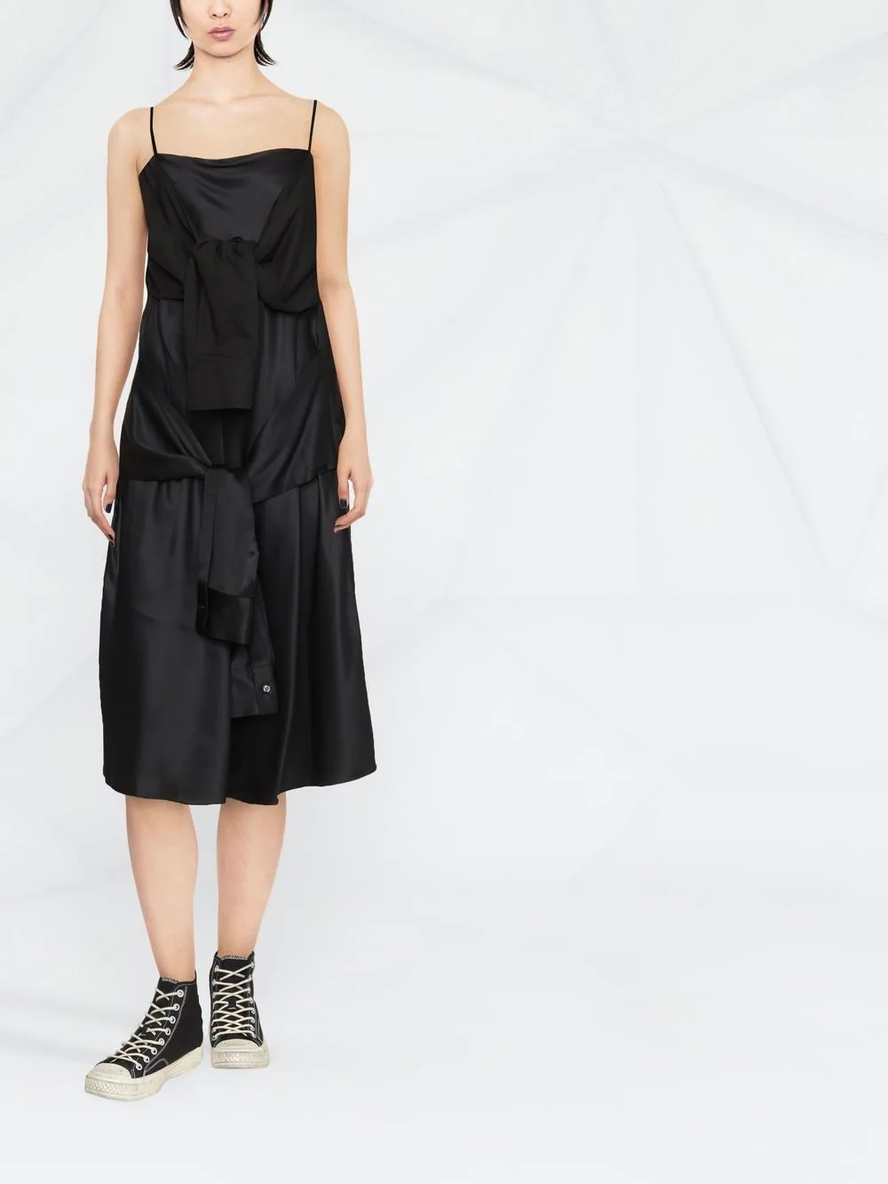 knot-detail cotton dress - 2