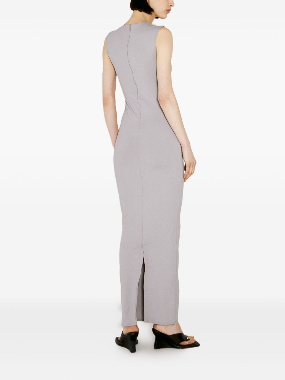 fitted maxi dress - 3