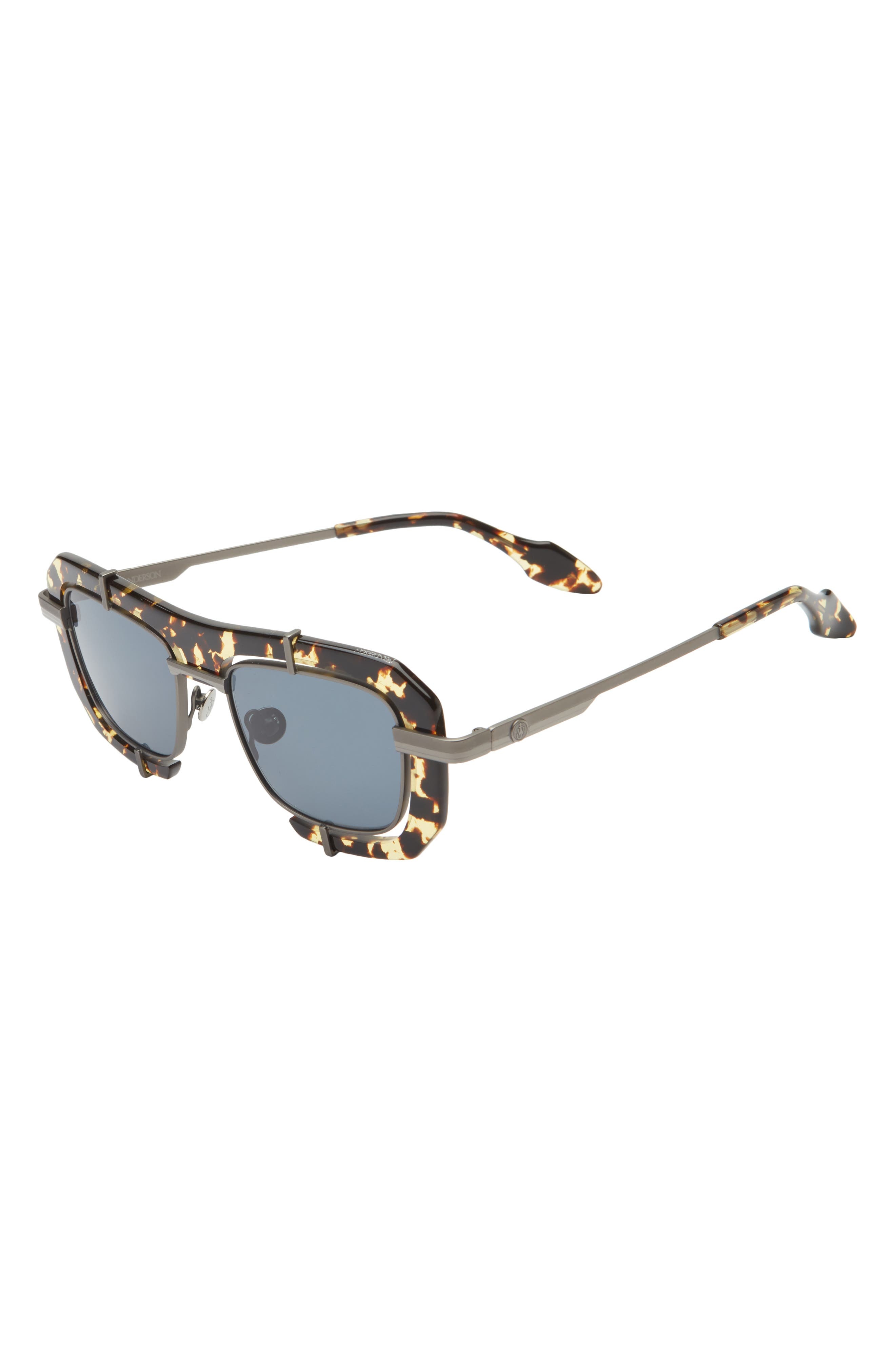JW Anderson Geometric Double Frame Sunglasses in Medium Tortoiseshell at Nordstrom - 2