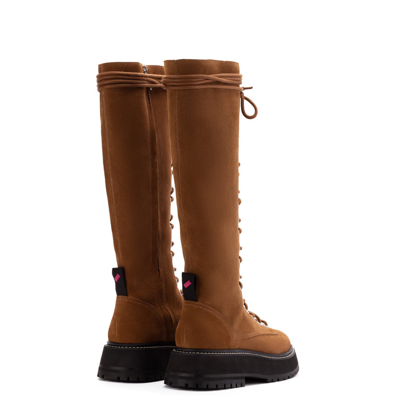 Lara Boot In Tobacco Suede 3