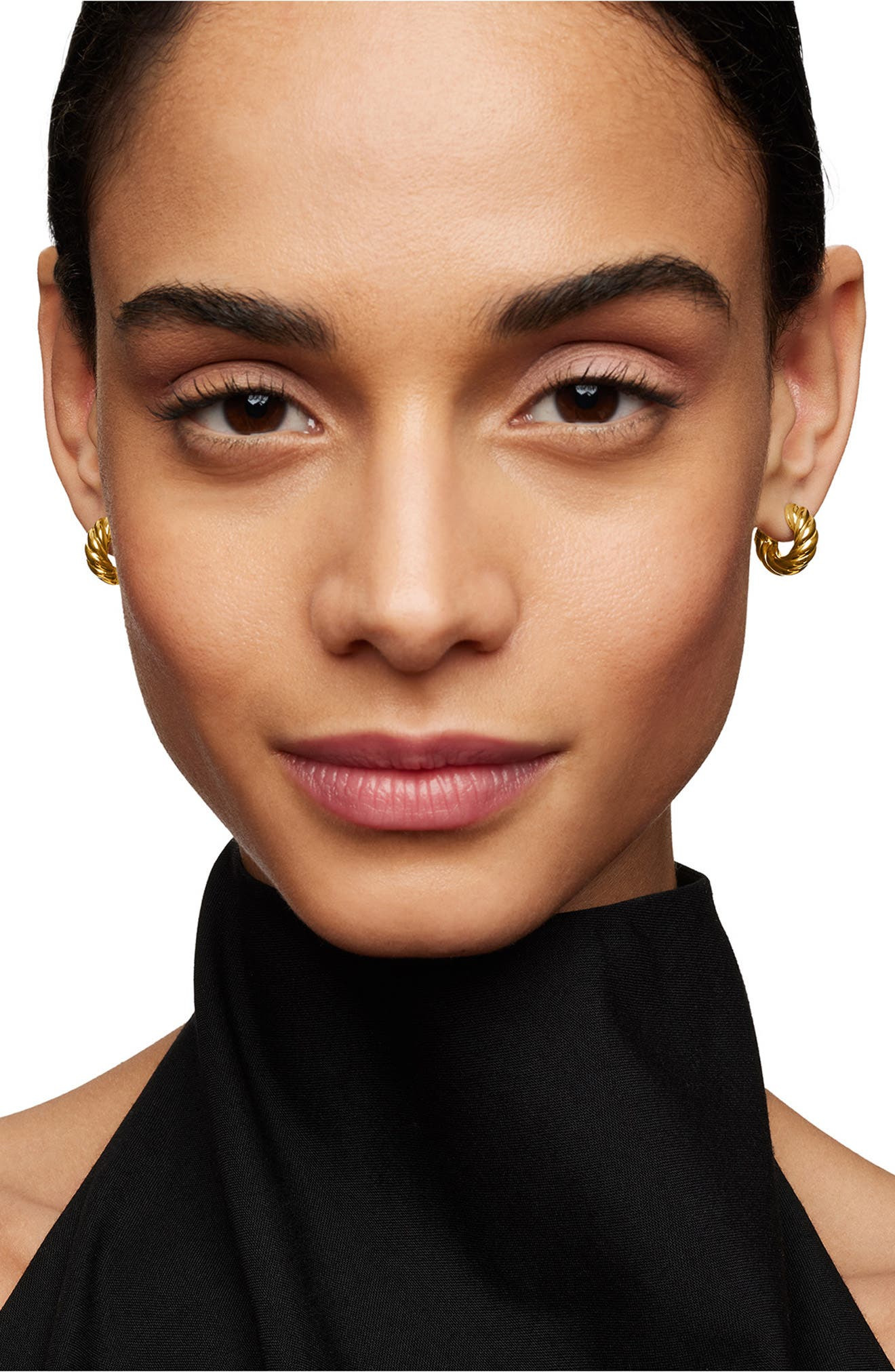 David Yurman Sculpted Cable Hoop Earrings in 18K Yellow Gold at Nordstrom - 3