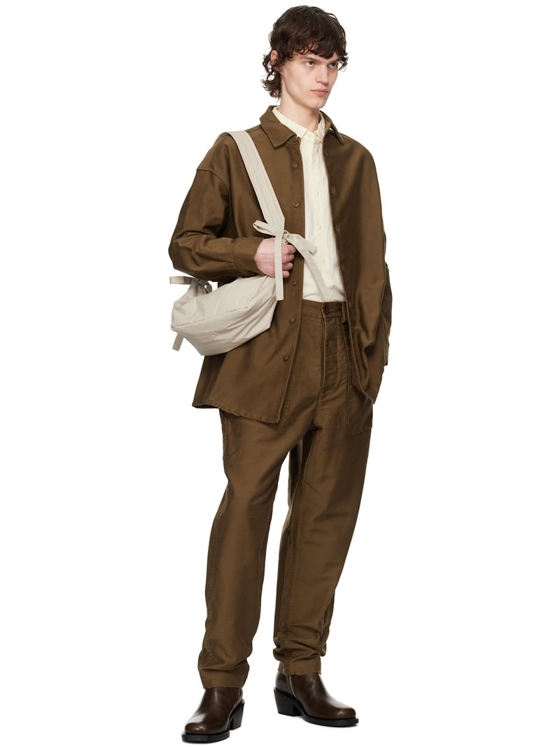 CASEY/CASEY Brown Faille Cargo Pants outlook