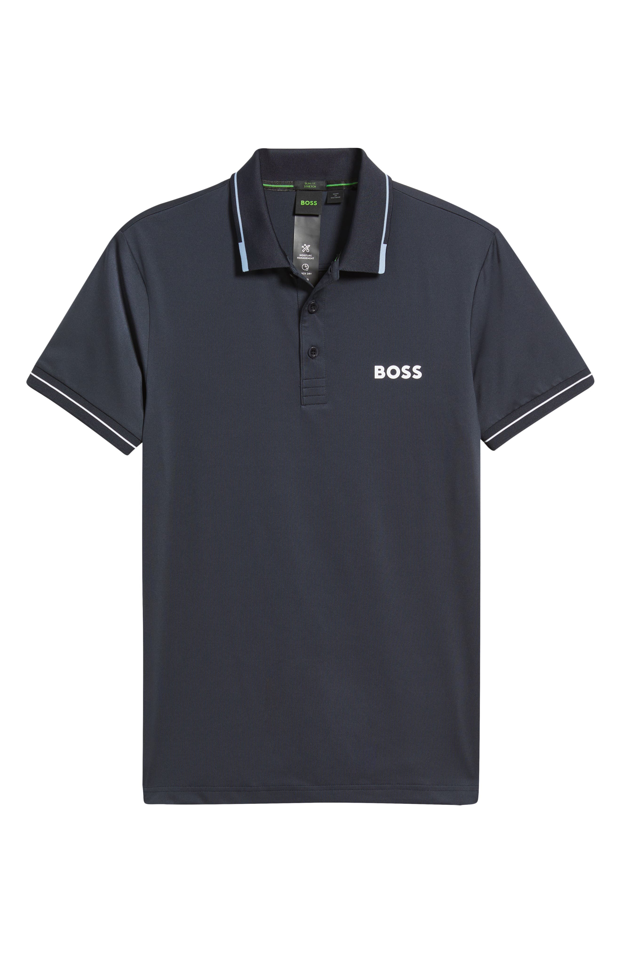 BOSS Paul Pro Performance Polo in Dark Blue at Nordstrom - 5