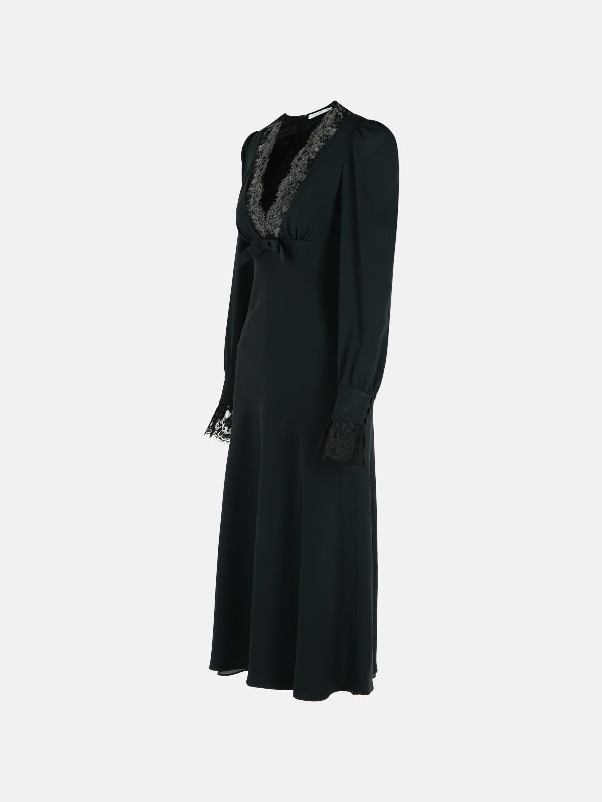 DRESS IN BLACK ACETATE BLEND - 2