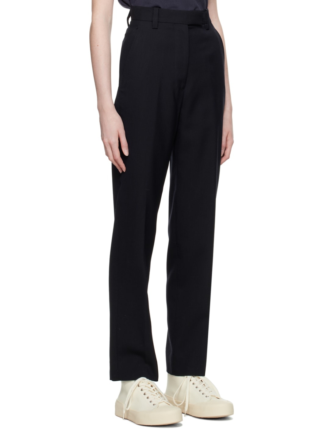 Black Tapered Trousers - 2