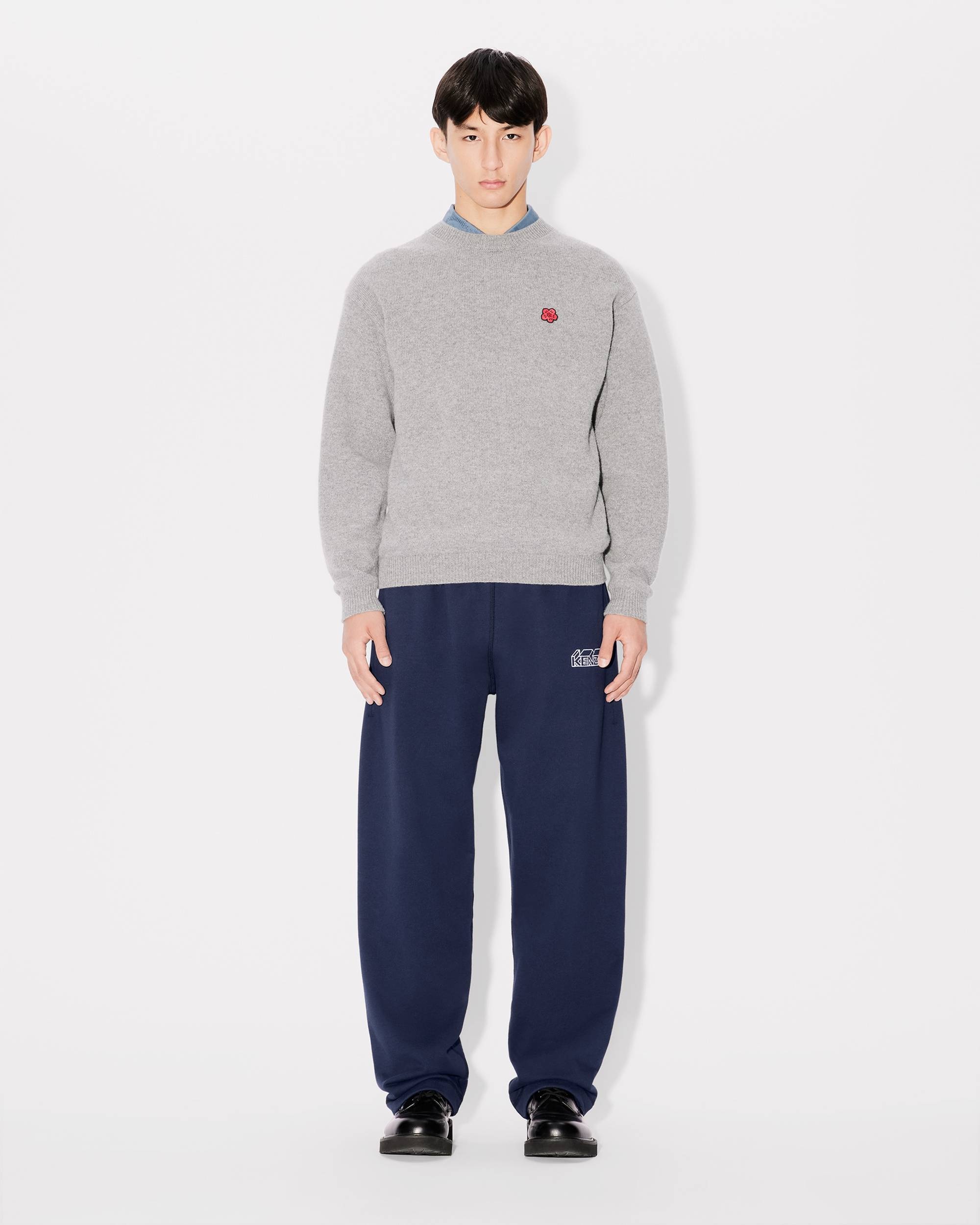 'KENZO Kube' straight embroidered jogging trousers - 3