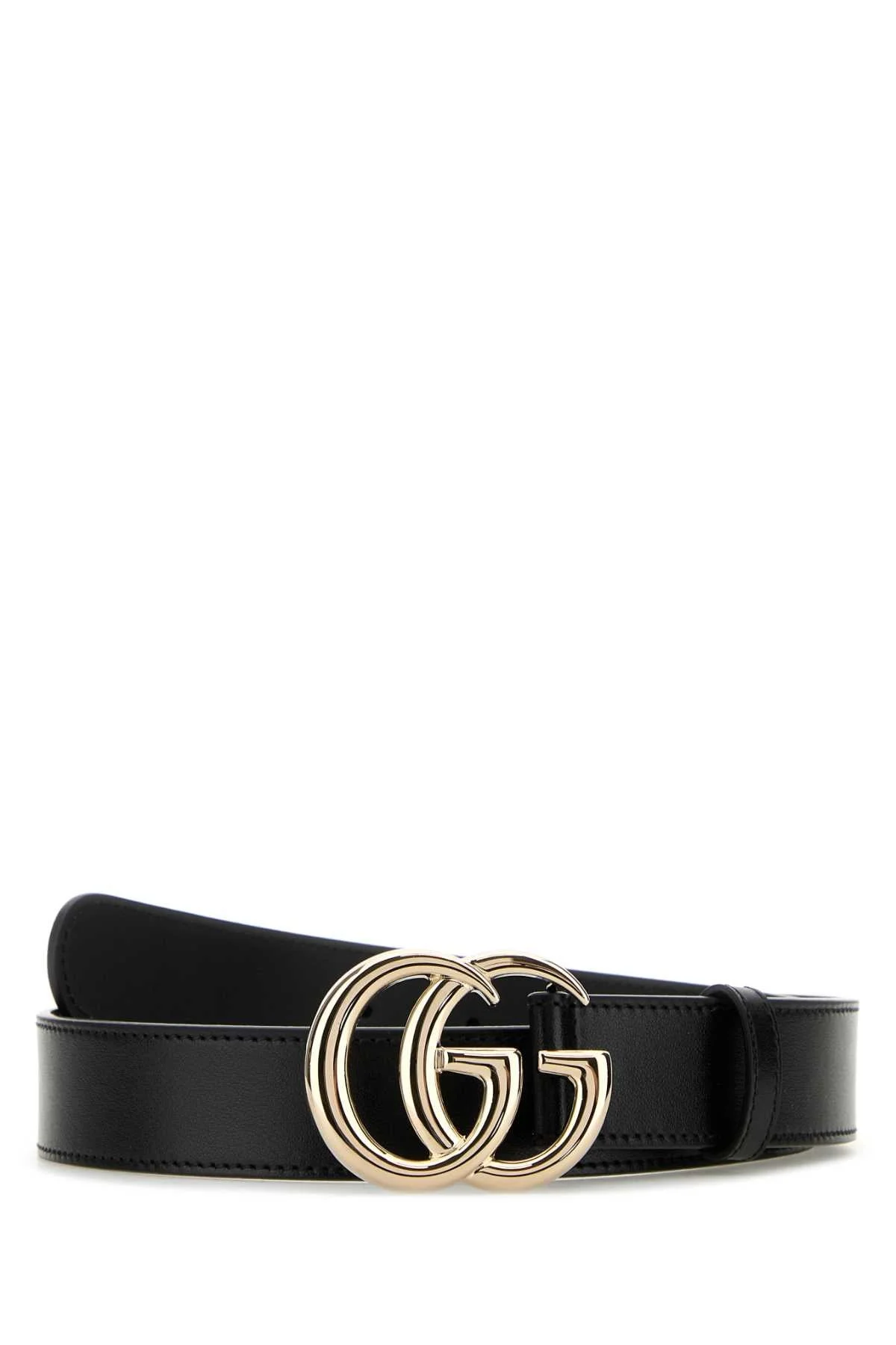 Gucci Women Black Leather Belt - 1