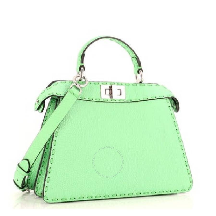 Fendi Peekaboo Top Handle Leather Bag - 2