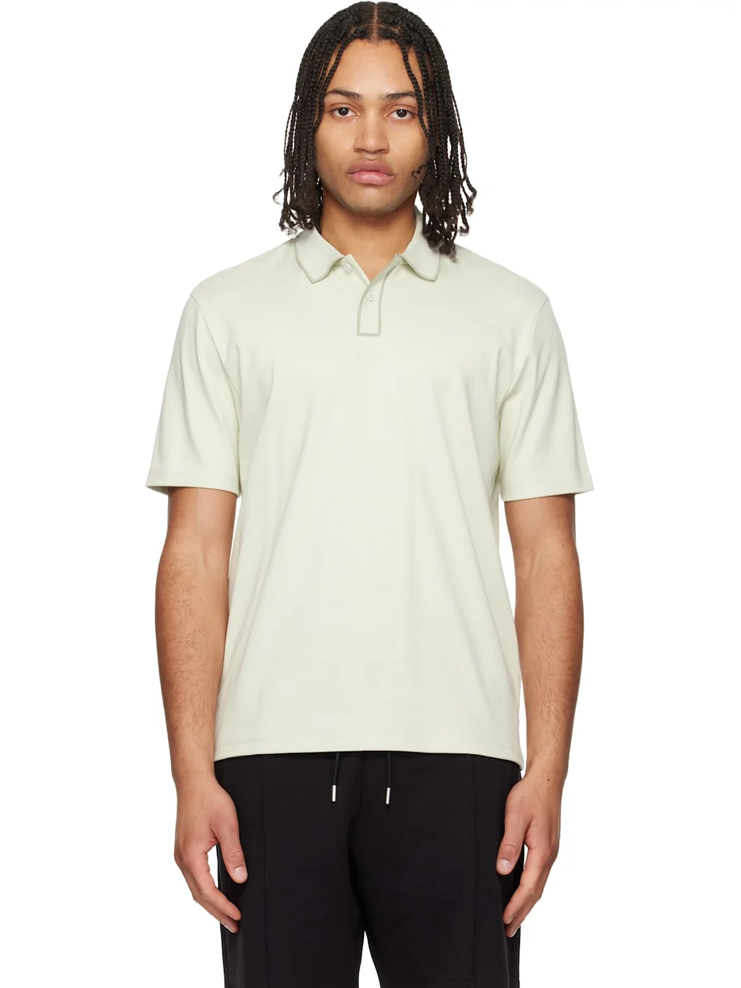 Green Luxury Cotton Contrast Trim Polo - 1