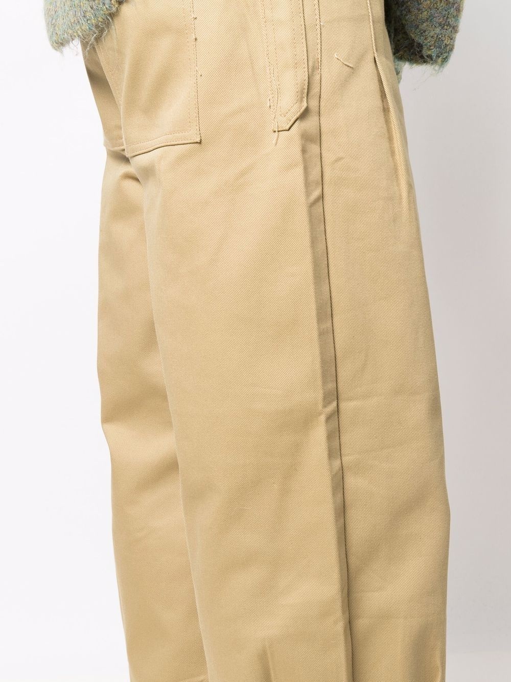 pleated straight-fit trousers - 6