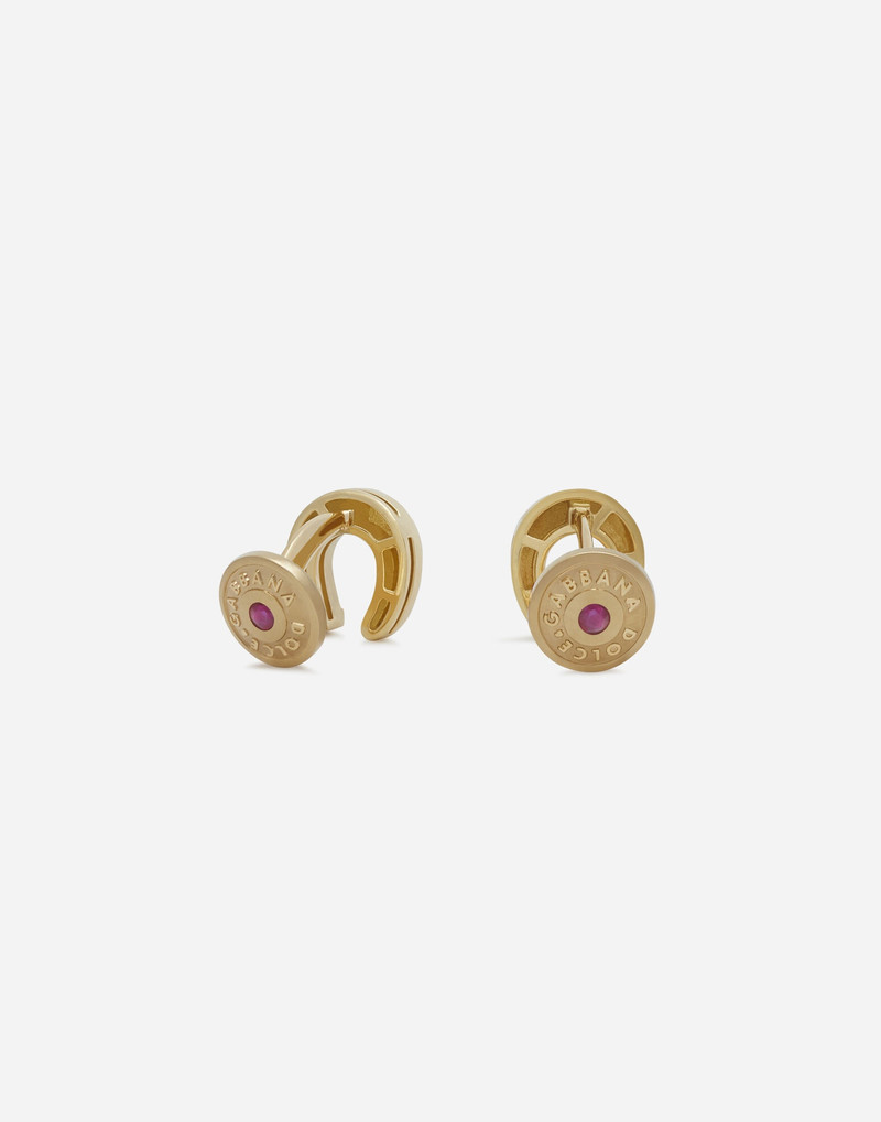 Dolce & Gabbana Good luck cufflinks in yellow gold outlook