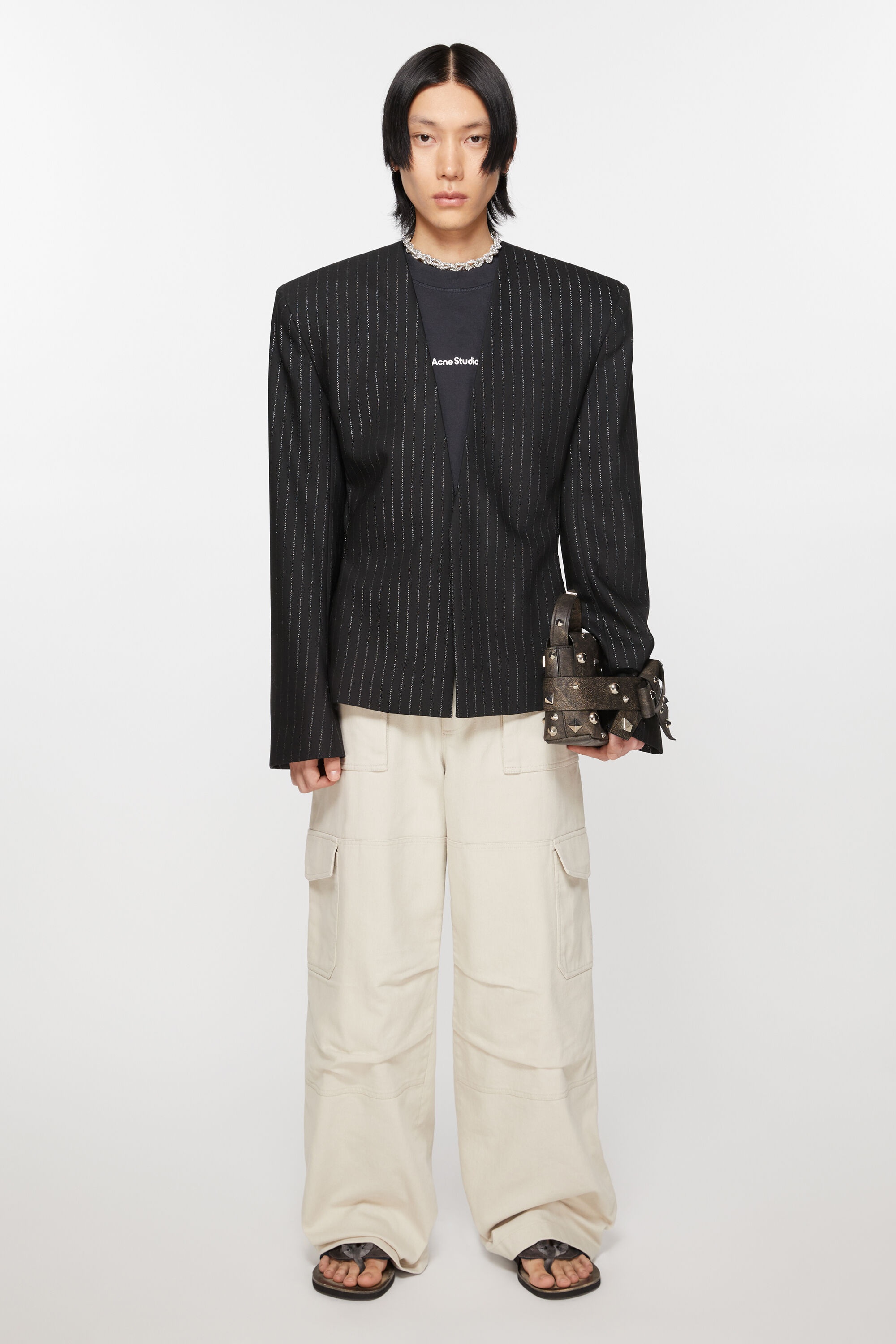 Fitted fit suit jacket - Black - 2