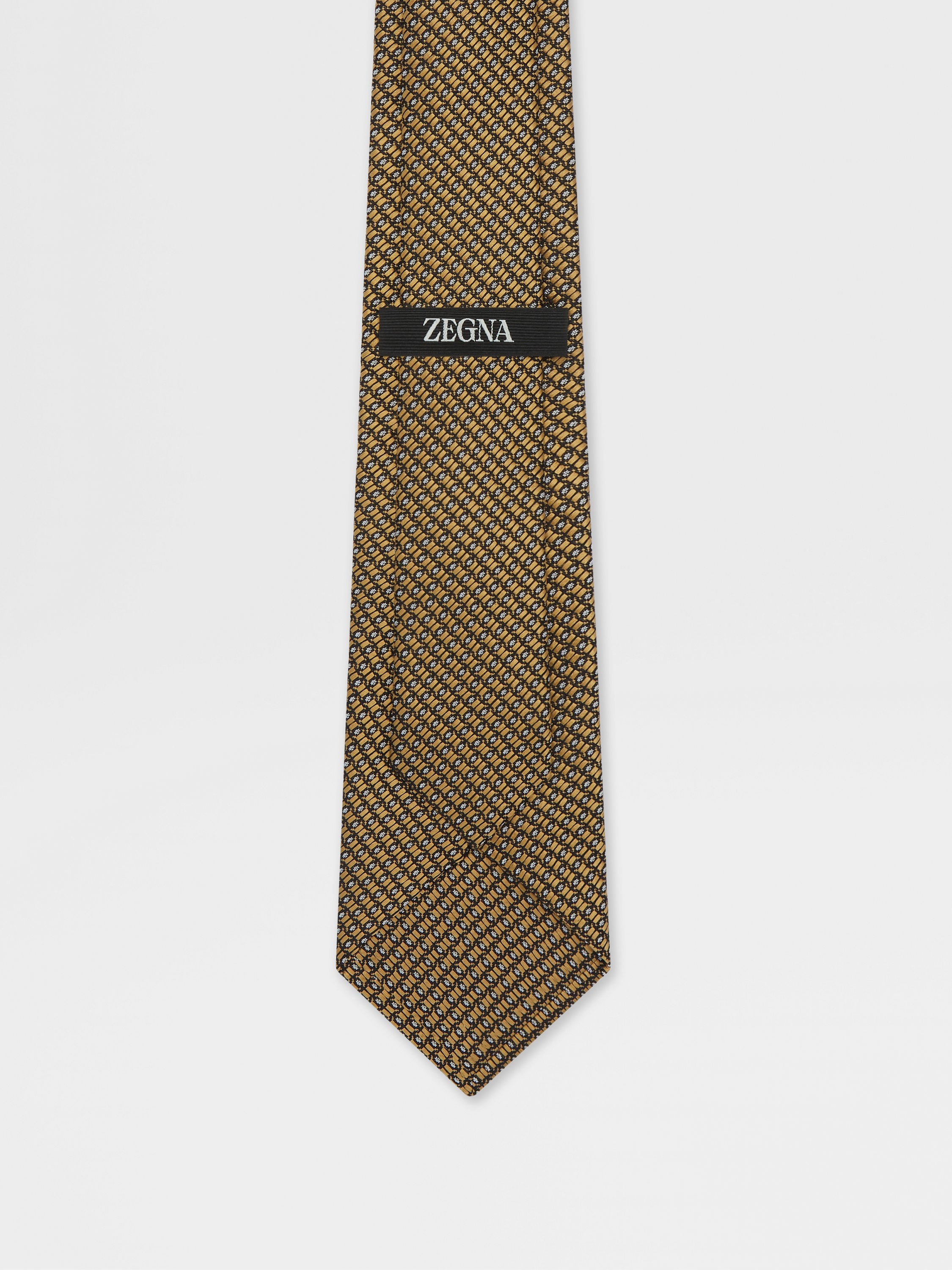 YELLOW SILK TIE - 3
