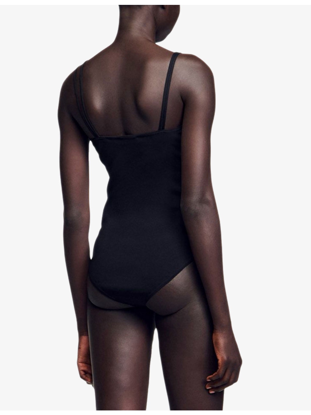 Ring-Embellished Scoop-Neck Stretch-Jersey Body - 4