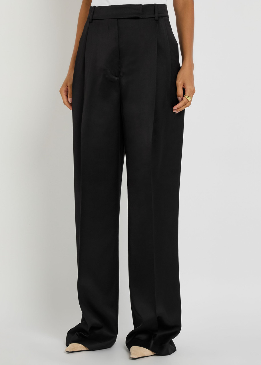 Rohe Pleated Straight-leg Satin Trousers - 2
