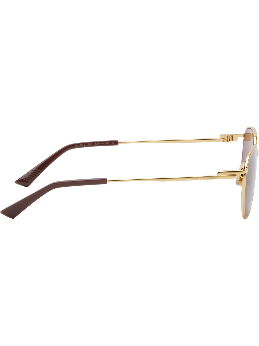 Gold Split Metal Sunglasses - 2