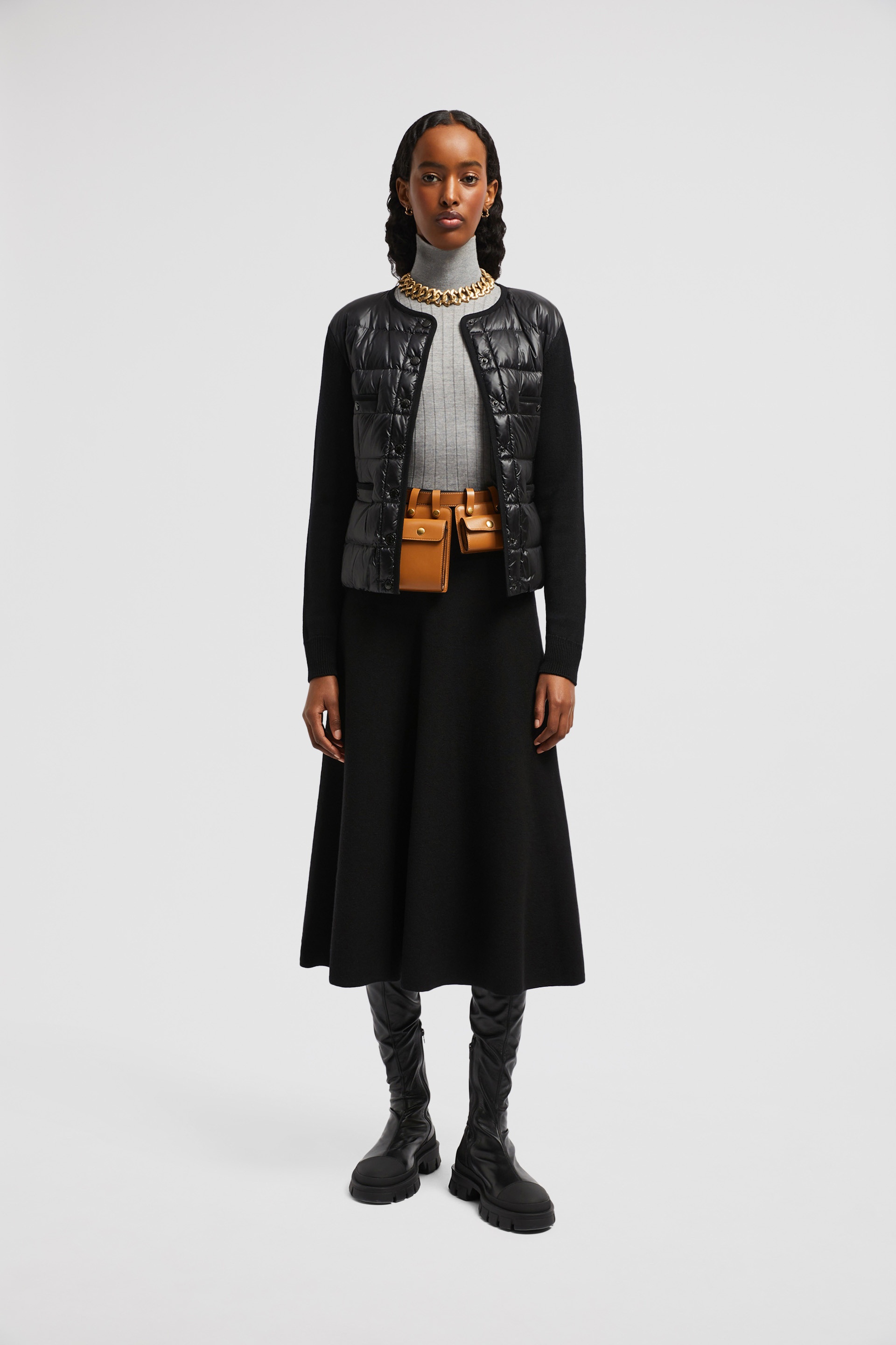 Wool & Cotton Midi Skirt - 2