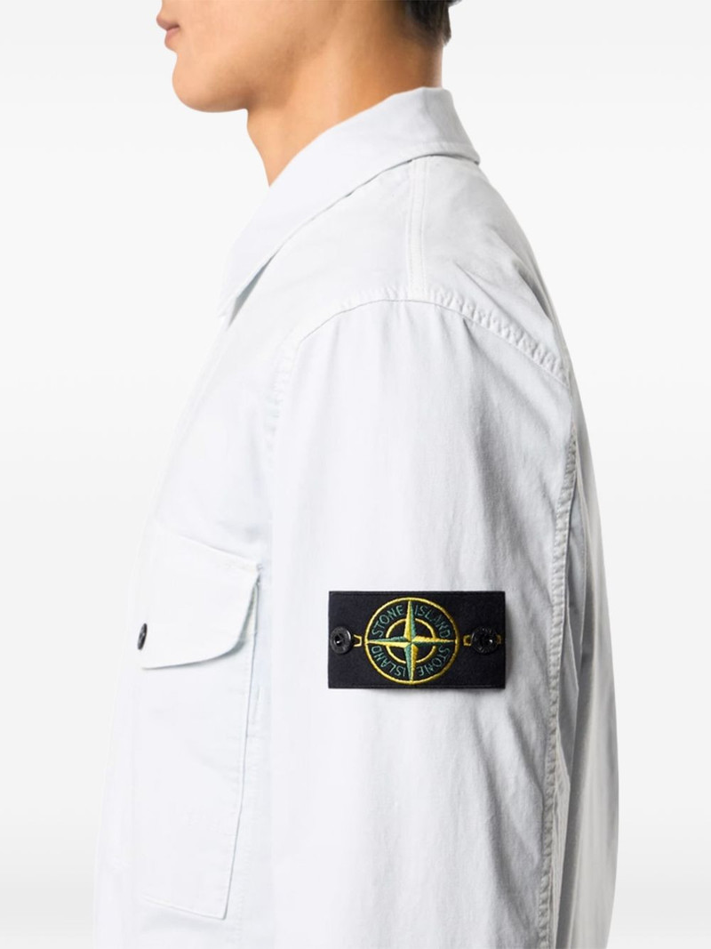 Stone Island chest-pocket overshirt outlook