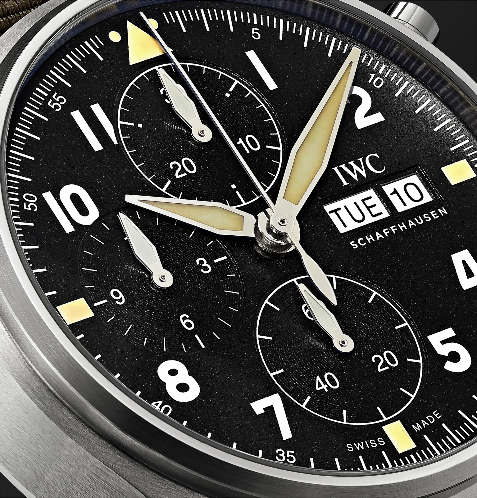 Pilot's Spitfire Automatic Chronograph 41mm Stainless Steel and Webbing Watch, Ref. No. IW387901 - 6