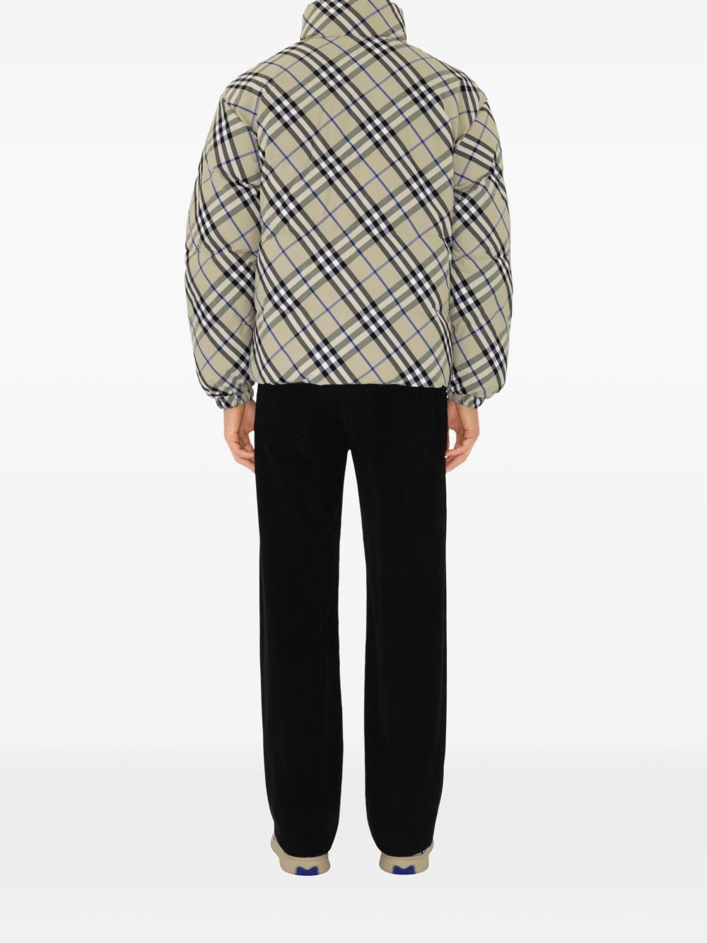 Reversible Check Snowdon puffer jacket - 4