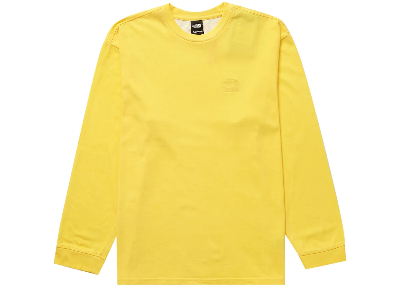 Supreme The North Face Pigment Printed L/S Top Yellow - 1
