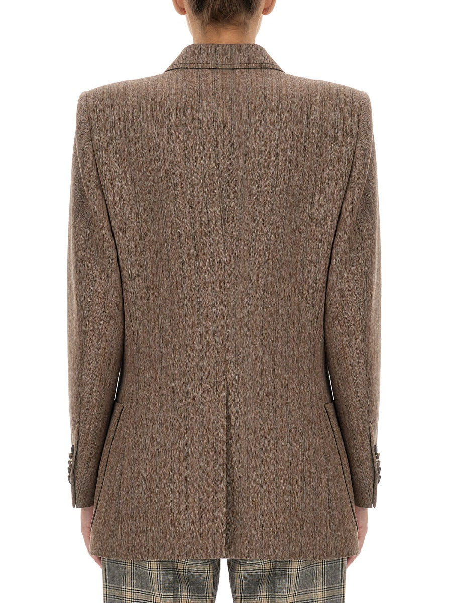 Gucci Women Herringbone Wool Jacket - 2