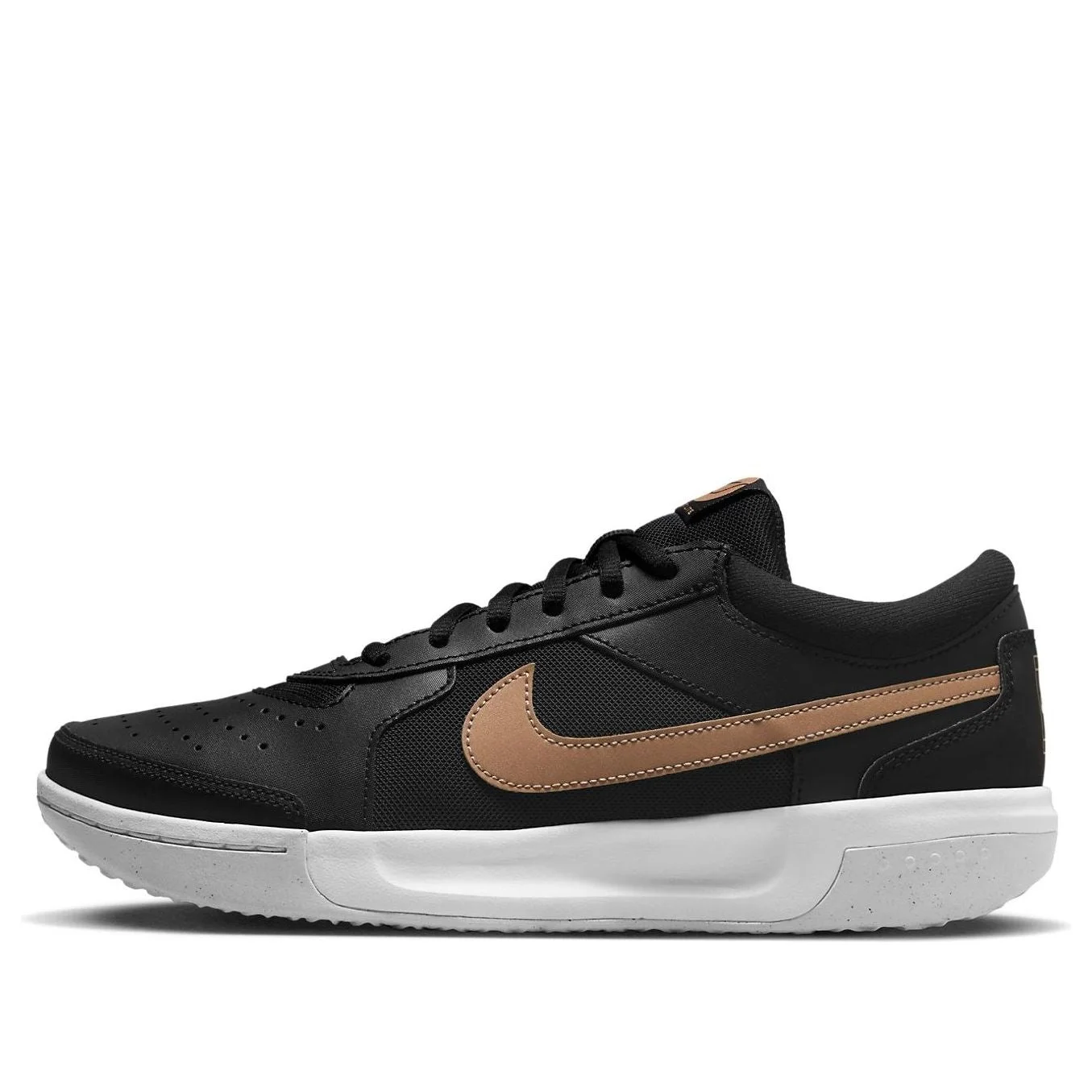 (WMNS) Nike Court Air Zoom Lite 3 'Black Metallic Gold' DV3279-001 - 1