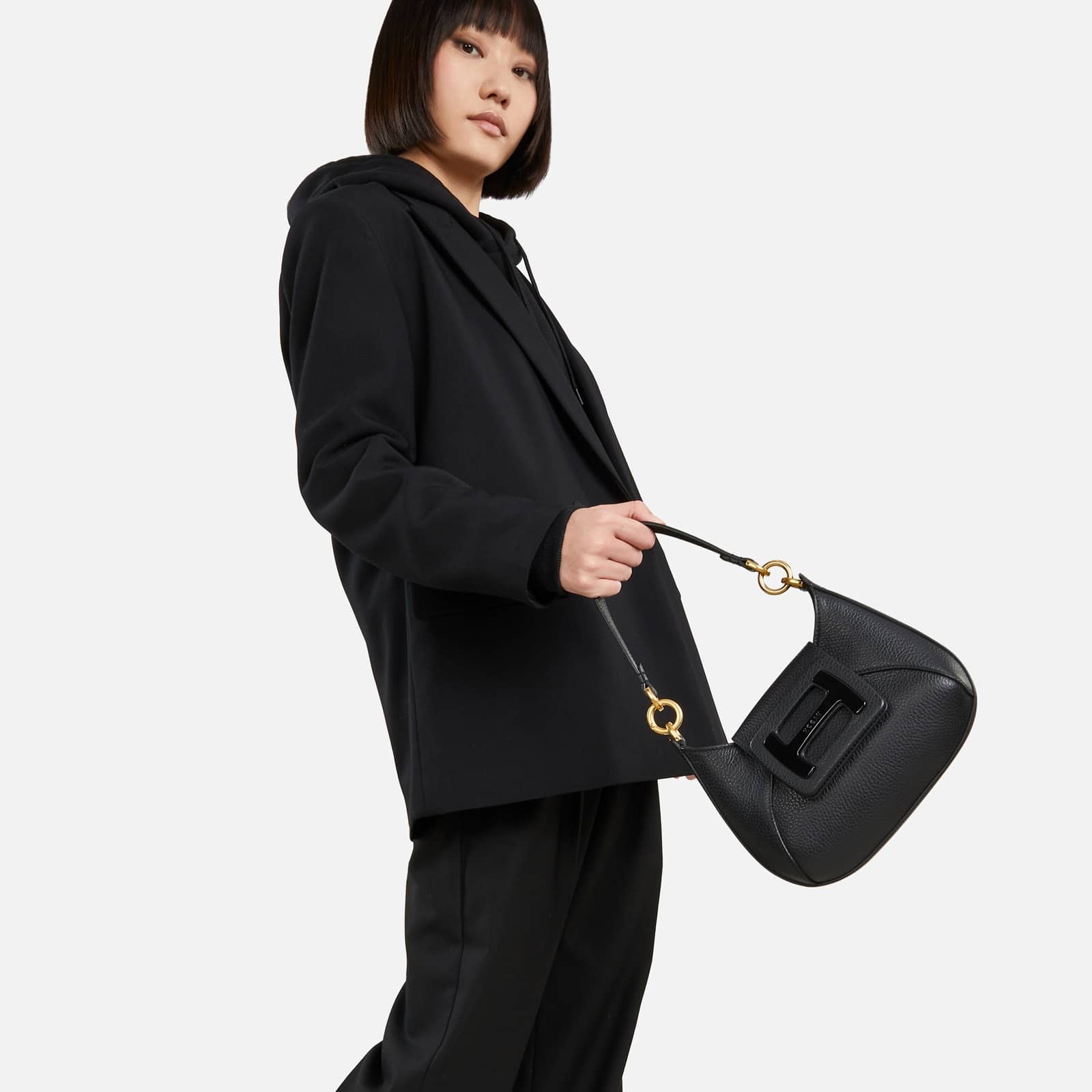 Hogan H-Bag Hobo Mini Black - 4