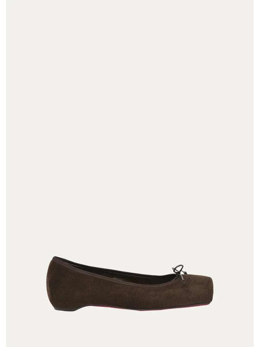 Cassia Nodo Suede Ballerina Flats - 1