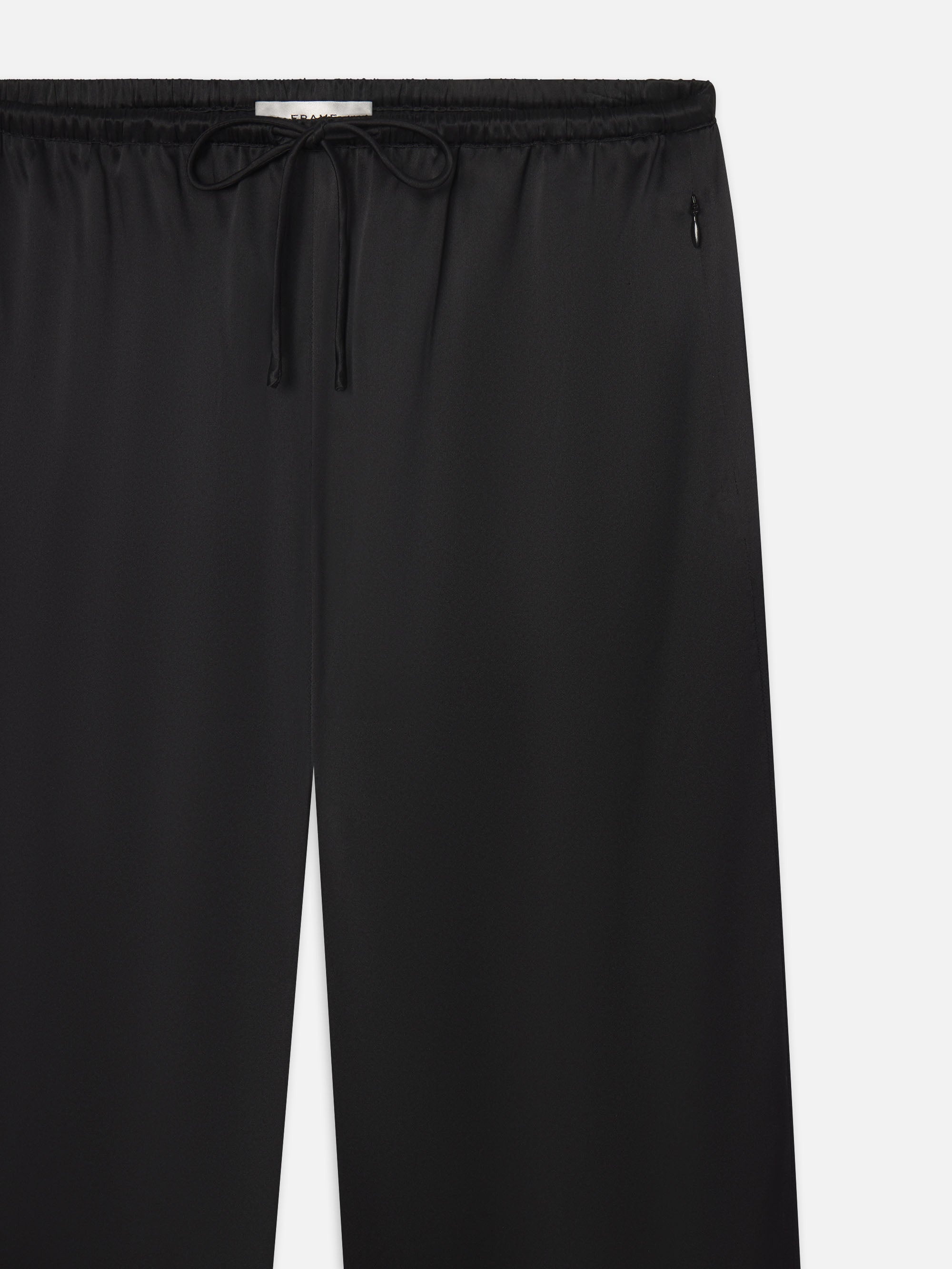 The Silk Lounge Pant in Black - 2
