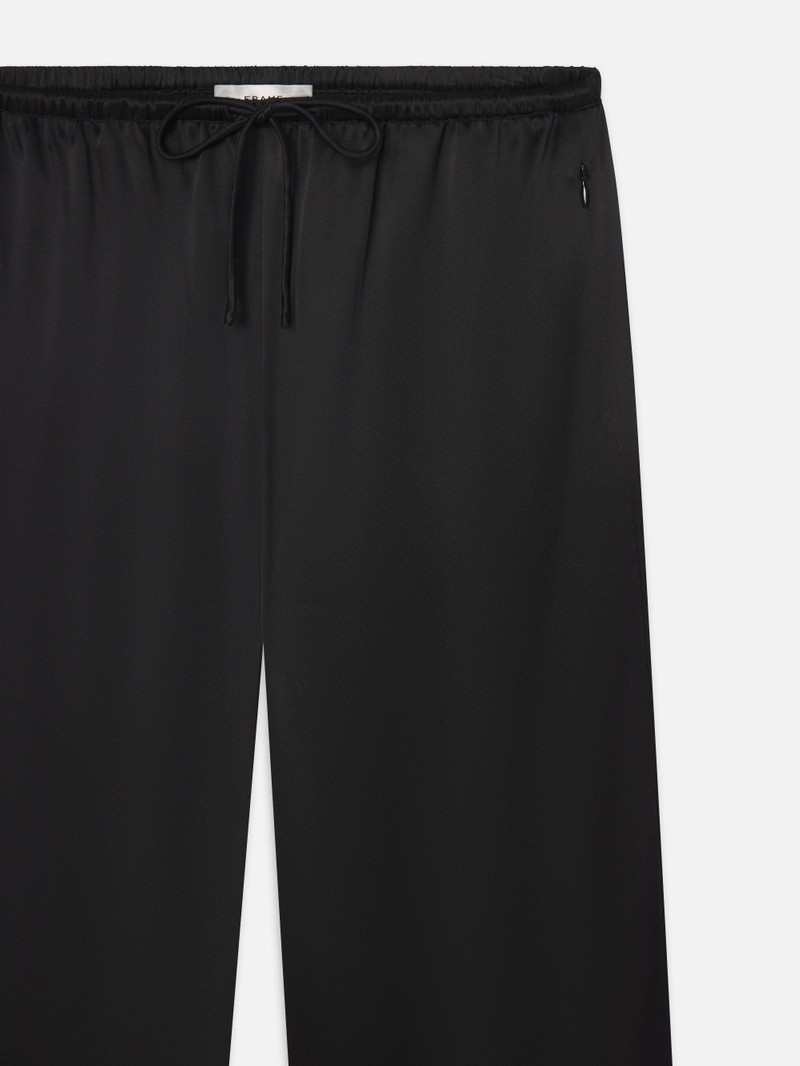 FRAME The Silk Lounge Pant in Black outlook