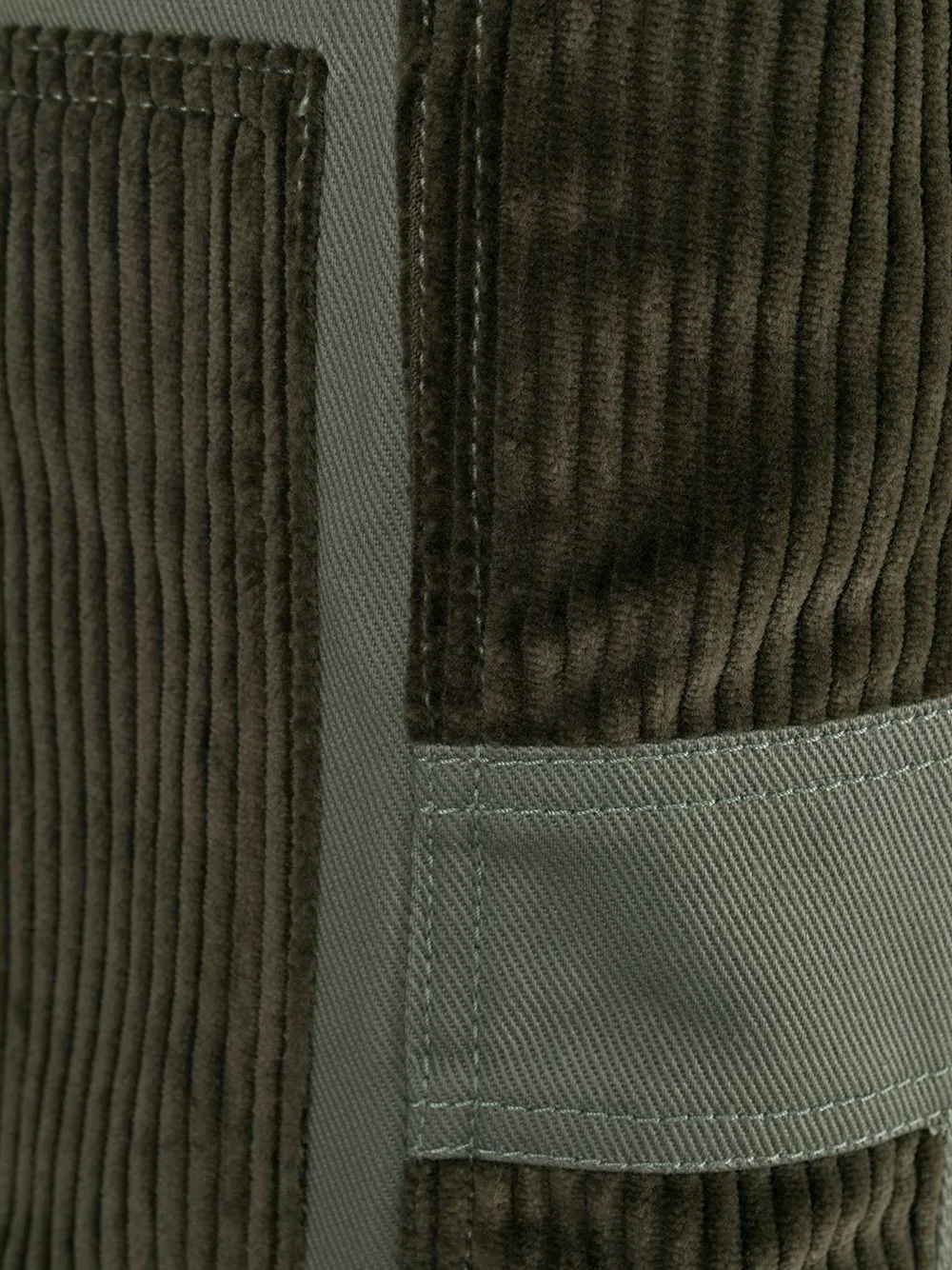 corduroy detail trousers  - 6