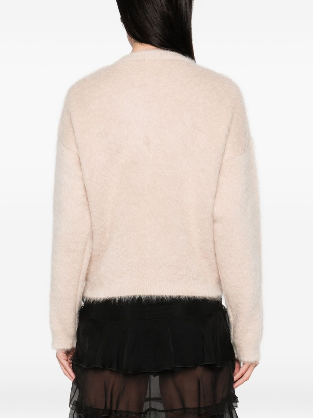 embellished crew-neck sweater - 4
