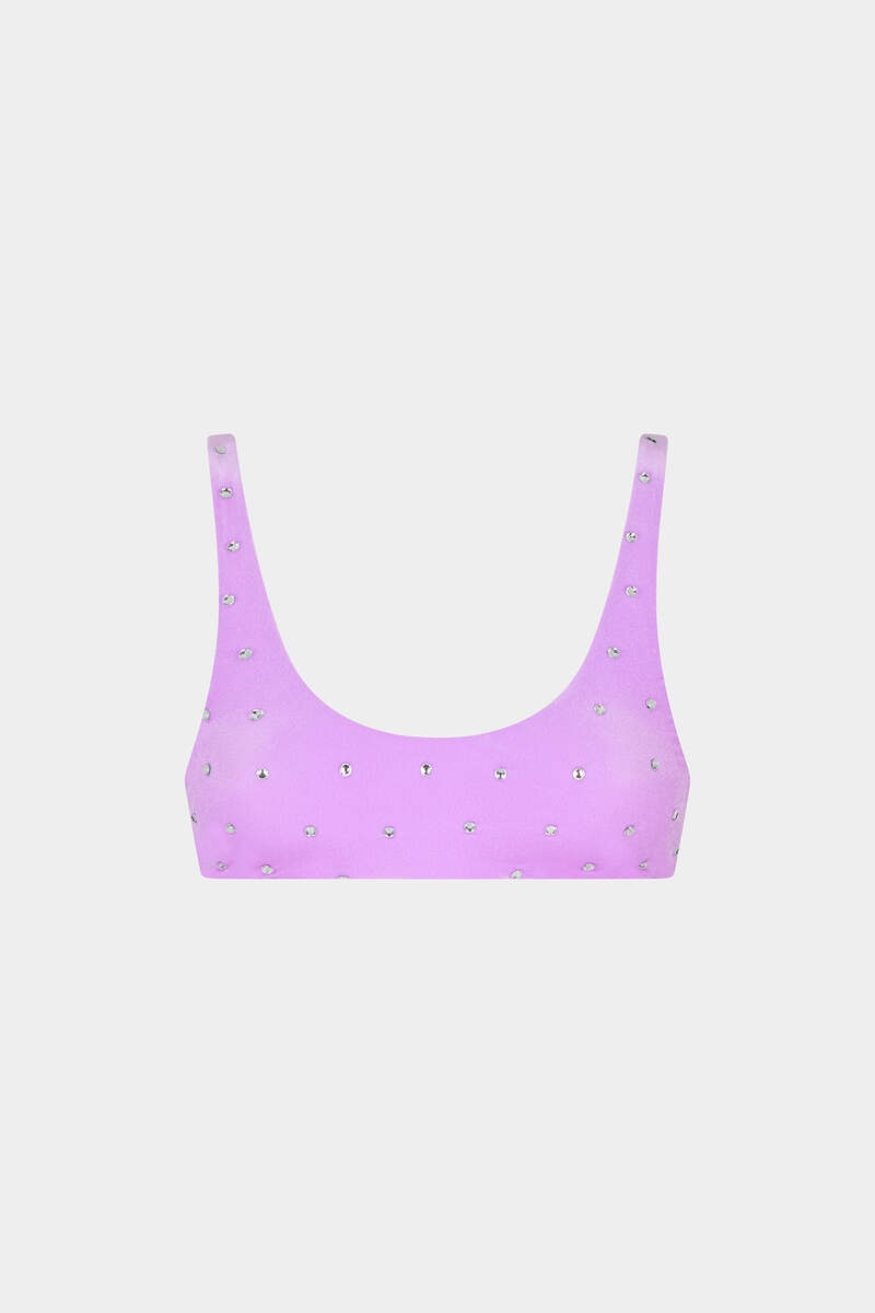 CRYSTALS BIKINI BANDEAU TOP - 1