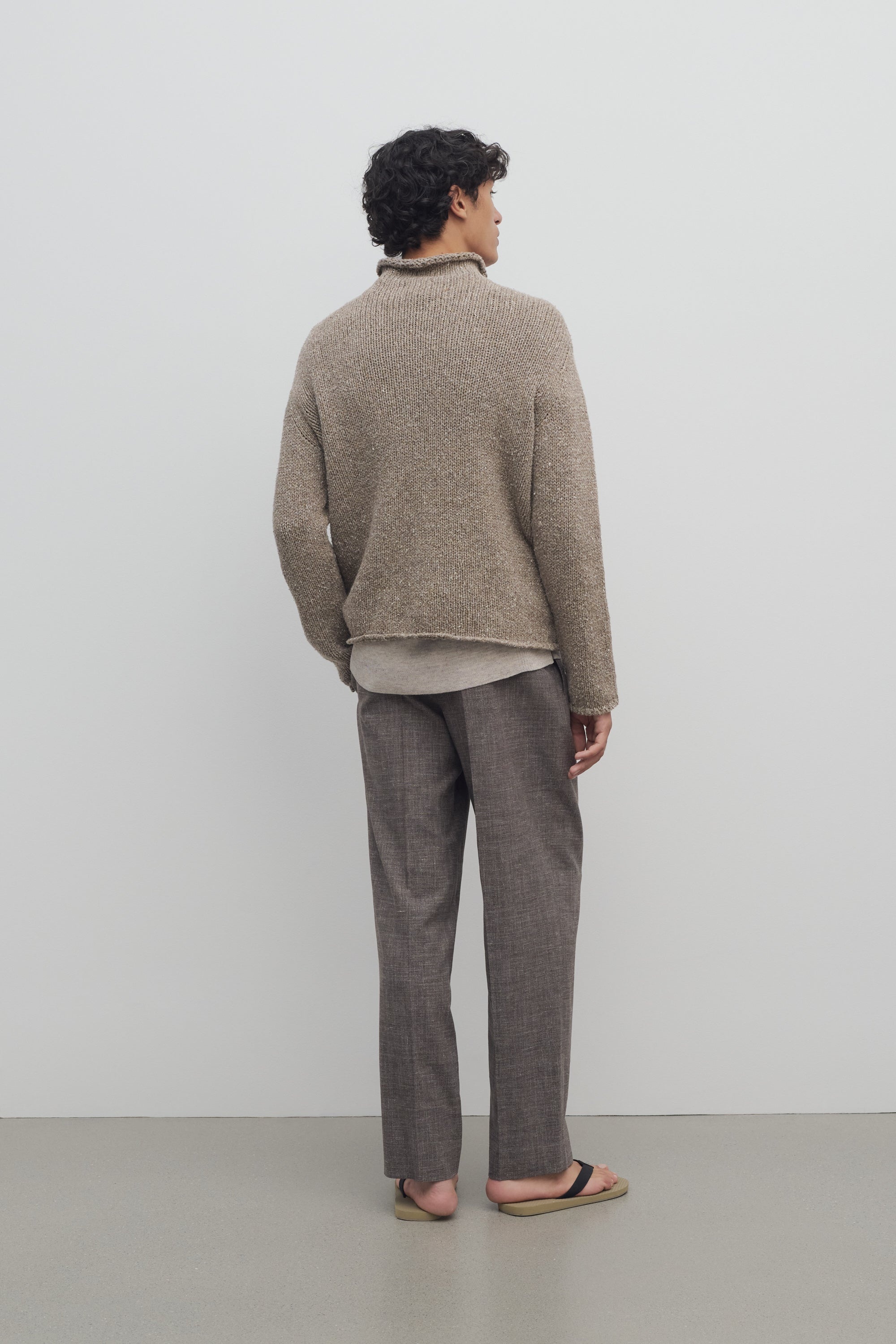 Silas Pant in Silk, Linen, and Virgin Wool - 5