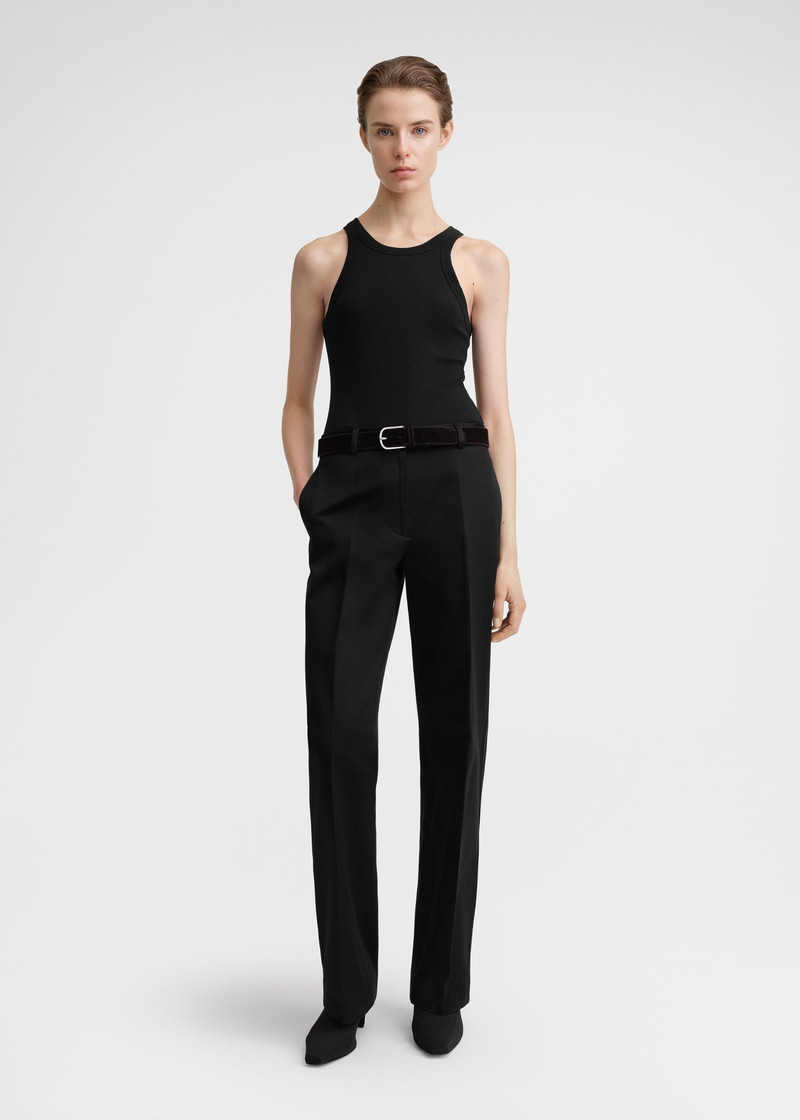 Totême Curved rib tank black outlook
