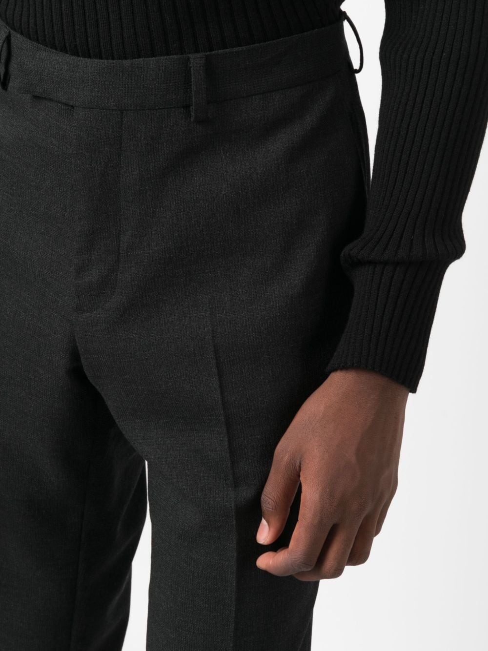 mid-rise tailored trousers - 5