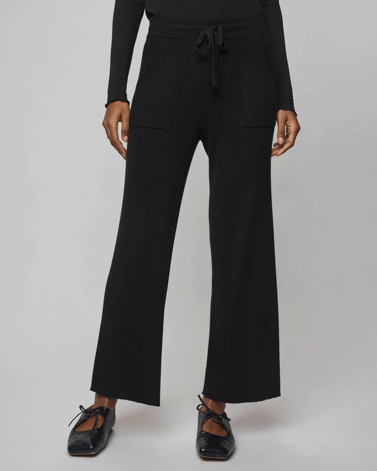Georgie Cashblend Rib Pant - 1