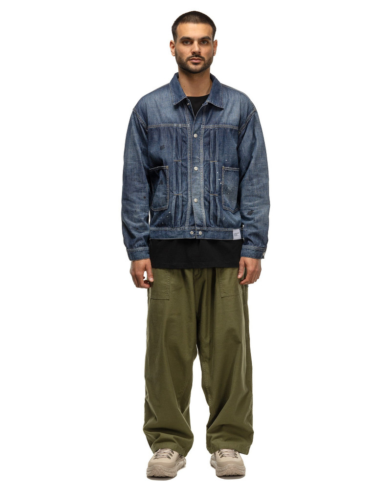 NEIGHBORHOOD Washed Lightweight Denim Jacket Indigo outlook