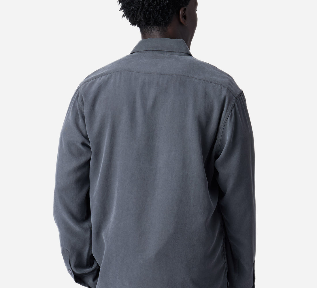 Mechanic Shirt - Charcoal Lyocell - 3
