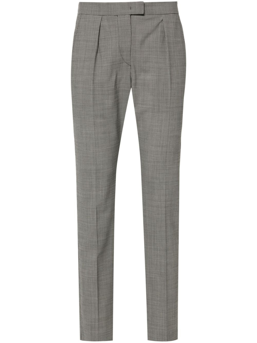 houndstooth cigarette trousers - 1