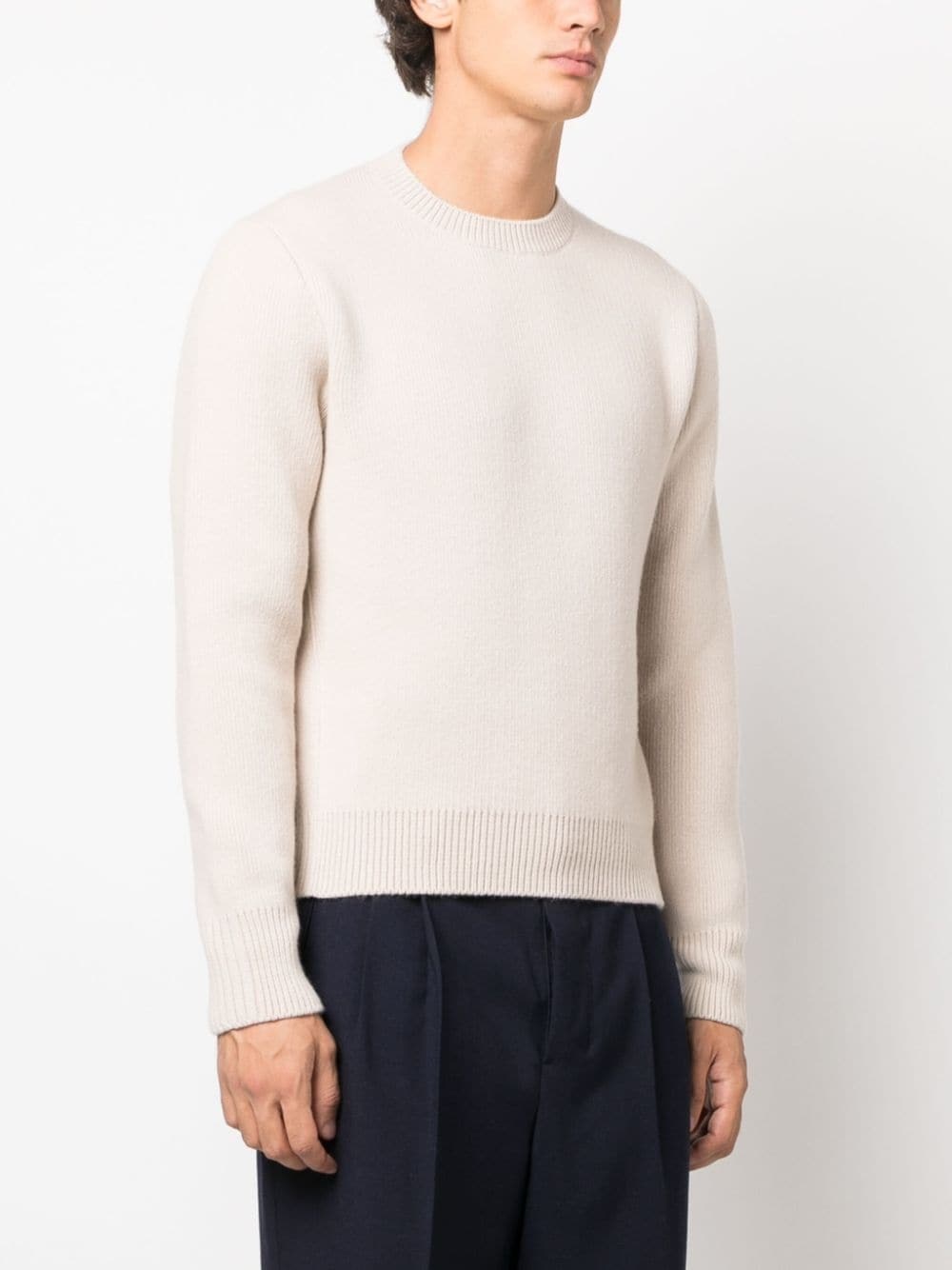 crew-neck wool-cashmere jumper - 3